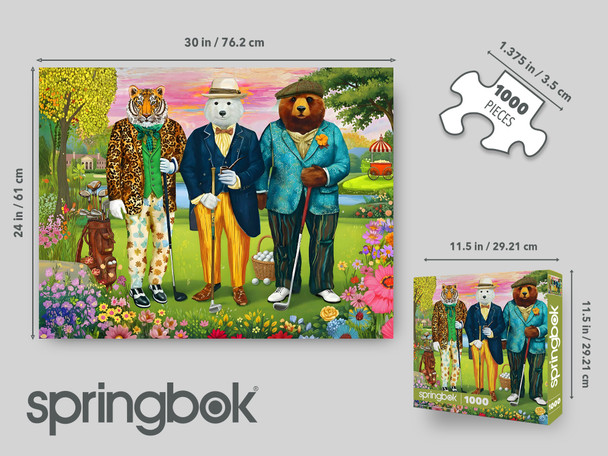 Tee Time Gentlemen 1000 Piece Jigsaw Puzzle