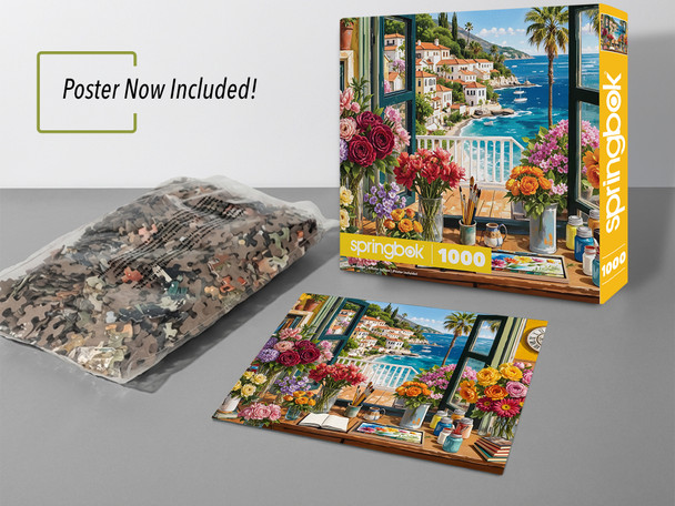 Mediterranean in Bloom 1000 Piece Jigsaw Puzzle