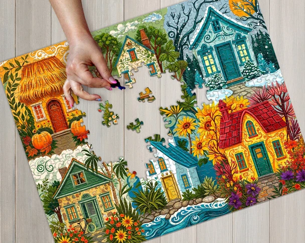 Seasons of Home 1000 Piece Jigsaw Puzzle