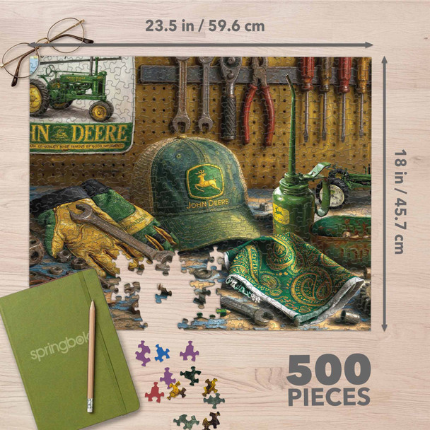 John Deere Workshop 500 Piece Jigsaw Puzzle