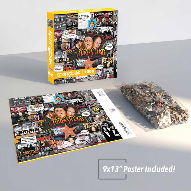 Three Stooges Collage 1000 Piece Jigsaw Puzzle