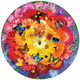 Colorful Bloom 500 Piece Round Jigsaw Puzzle