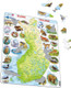 Finland Map with Animals 78 Piece Children's Educational Jigsaw Puzzle