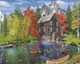 Fishing by the Mill 1000 Piece Wooden Jigsaw Puzzle