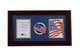 American Flag Medallion 4-Inch by 6-Inch Double Picture Frame