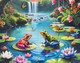 Lily Pond Paradise 1000 Piece Jigsaw Puzzle