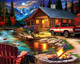 Cabin on the Creek 500 Piece Jigsaw Puzzle
