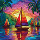 Tropical Sailing 500 Piece Jigsaw Puzzle