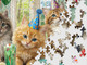 Cat Birthday Party 500 Piece Jigsaw Puzzle