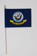 Navy  Stick Flag  - 12" x 18" - Nylon
