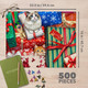 Sneaky Christmas Cats 500 Piece Jigsaw Puzzle