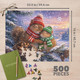 Snowy Squirrels 500 Piece Jigsaw Puzzle