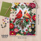 Holiday Paper Cardinals 1000 Piece Jigsaw Puzzle