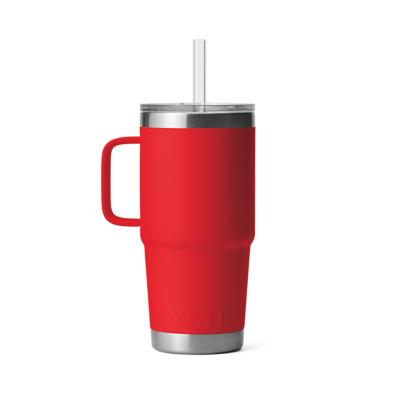 25oz Mug Straw Lid- Rescue Red