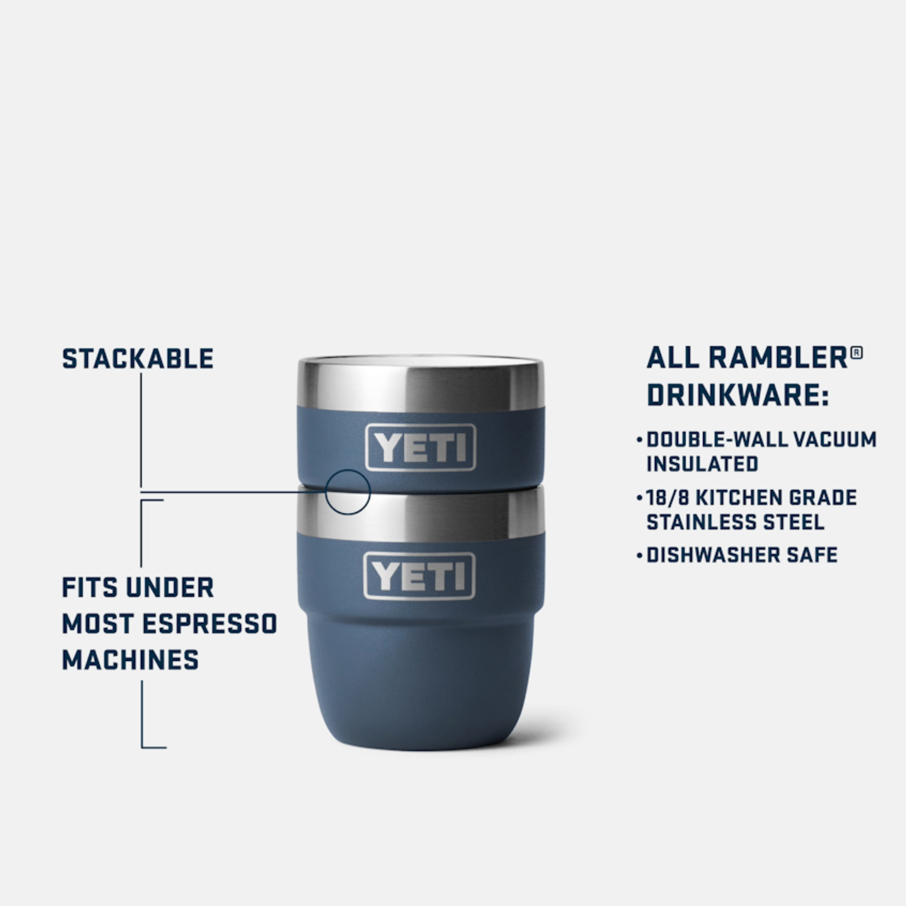 Rambler 4oz Stack Cups- SEAF
