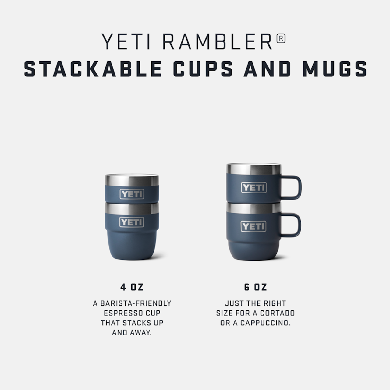 RAMBLER 4OZ CUP 2PK WHT