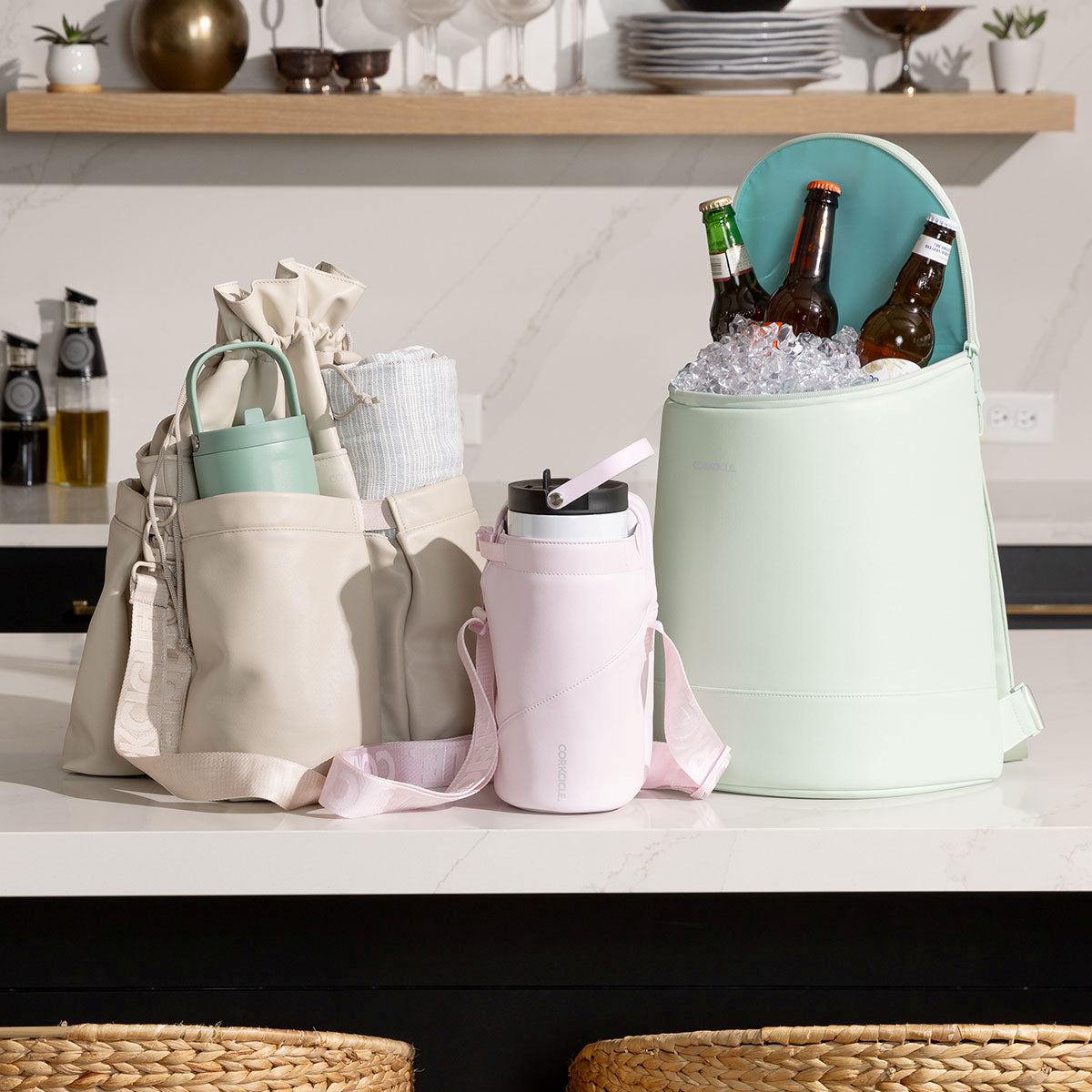 Eola Bucket Cooler Bag- Latte - Kókomo