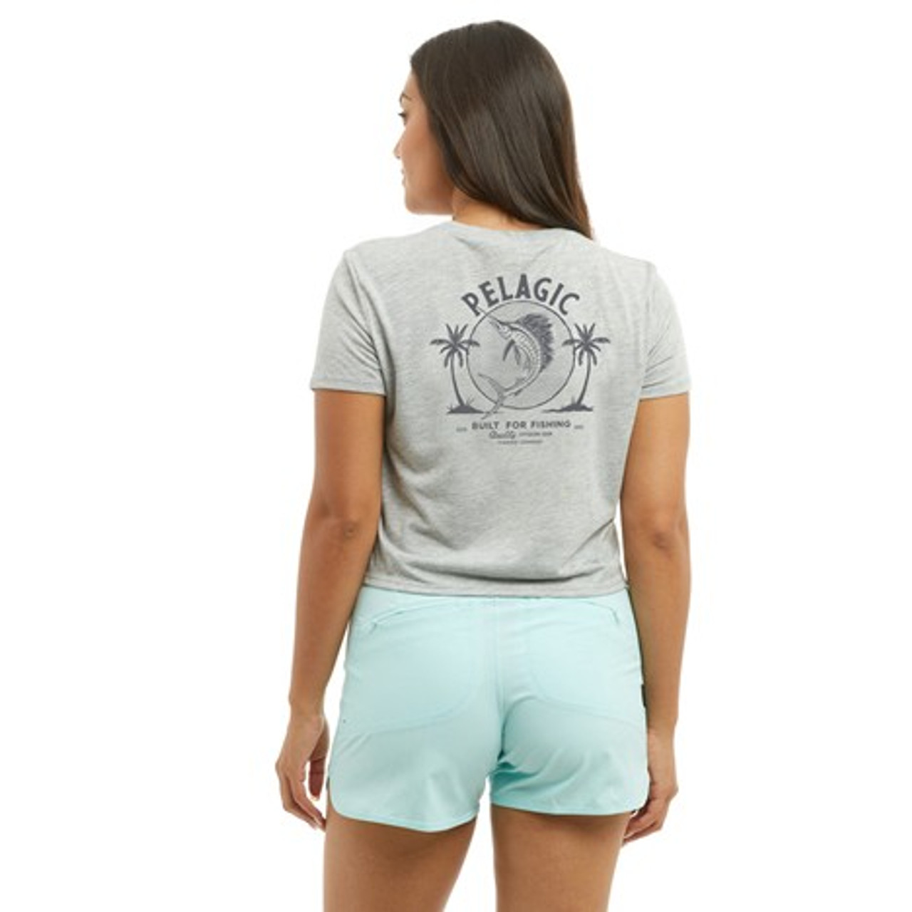 Ws Twin Palms Cropped Tee