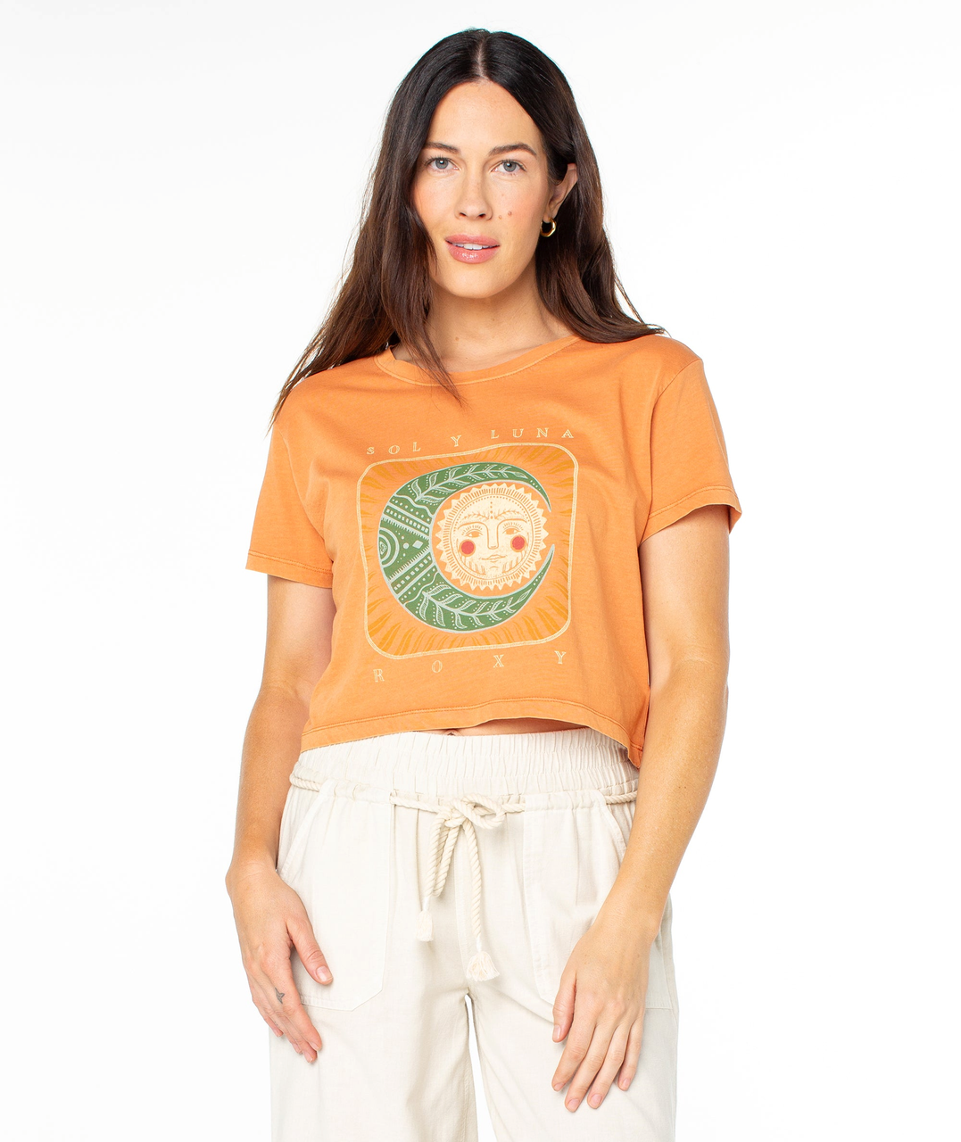 Sol Y Luna Cropped Boxy Tee