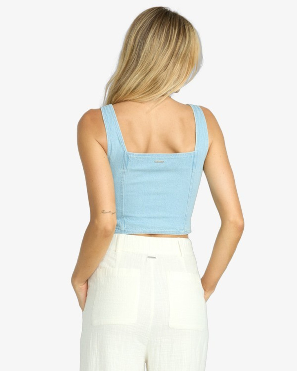 Sunwashed Denim Vest Top