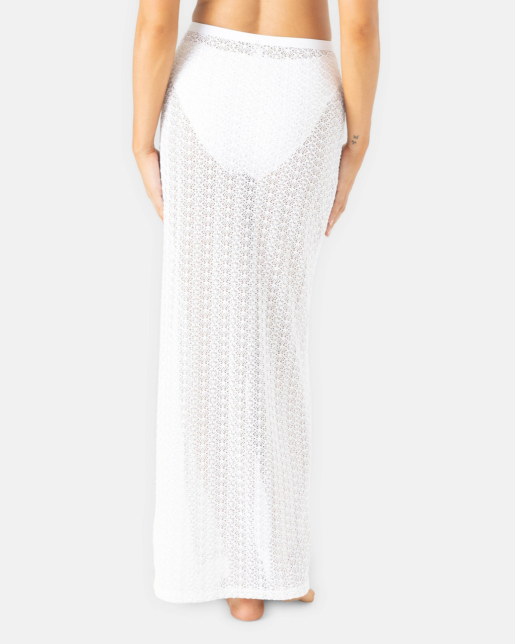 Crochet Pull On Maxi Skirt
