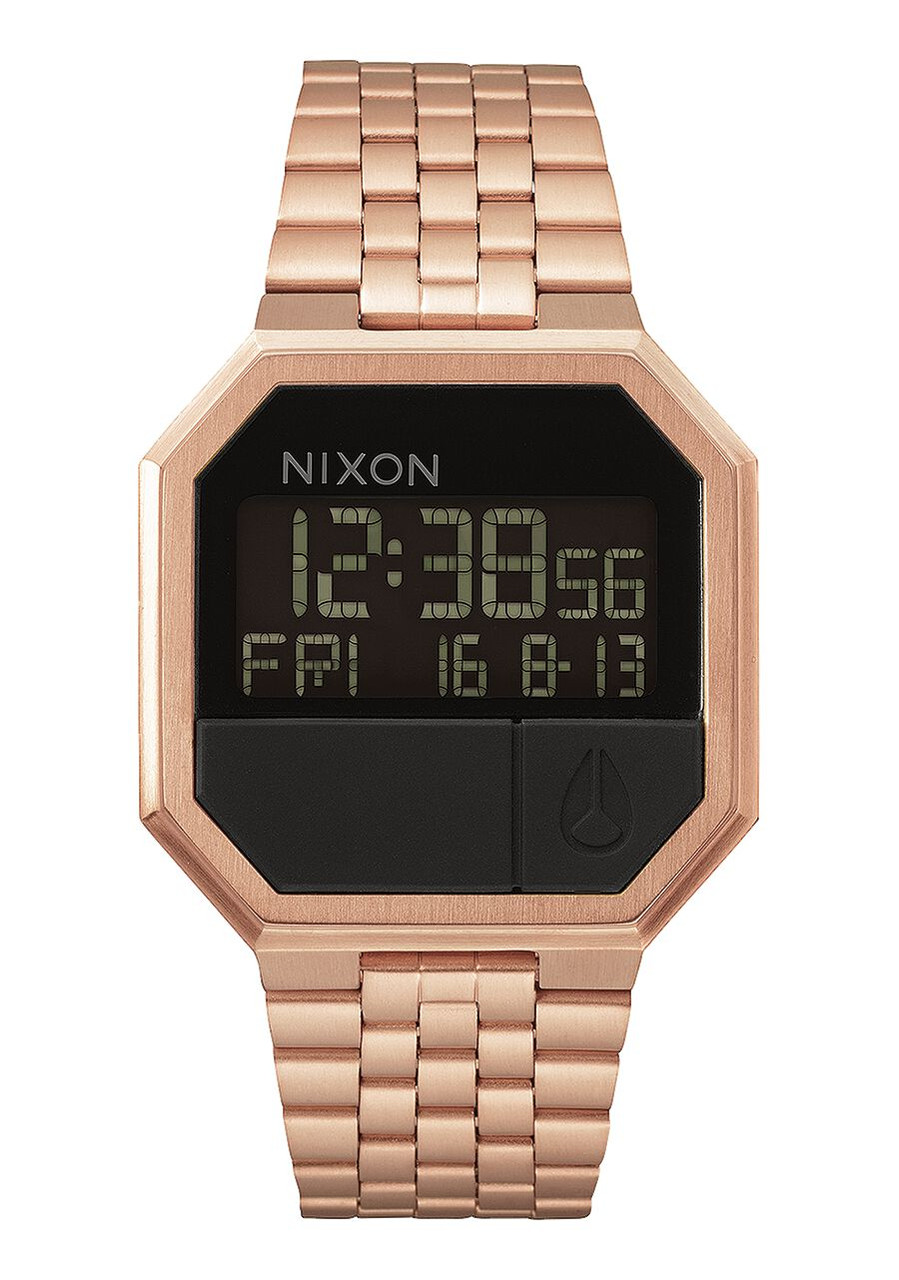 NIXON RE-RUN デジタル時計 ローズゴールド Re-Run Watch - Kókomo