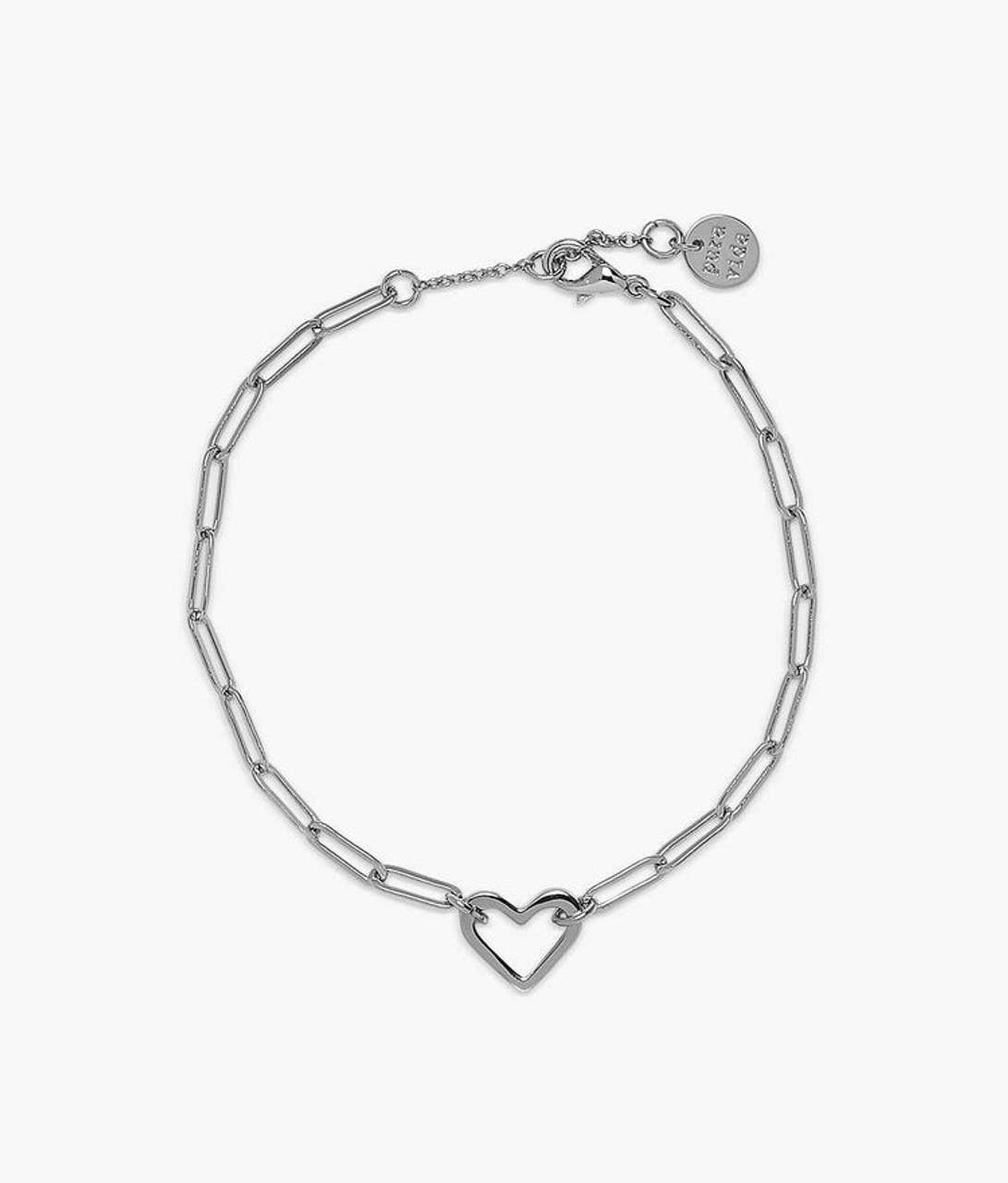 Open Heart Paperclip Chain