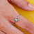 Gemstone Eye Ring Silver