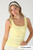 Lace Textured Square Tank Top