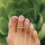 Chevron Toe Ring