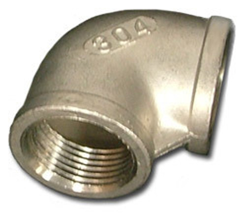 1 in. Threaded 150# 304 Stainless Steel 90 Degree Elbow (IS4CT9SP114G) (1SS30490)