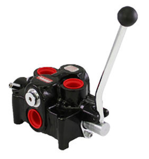 BRAND 4-Way Hyd Valve 3/4" Inlet/Outlet & Work Ports Open Center Lever Three-position Detent