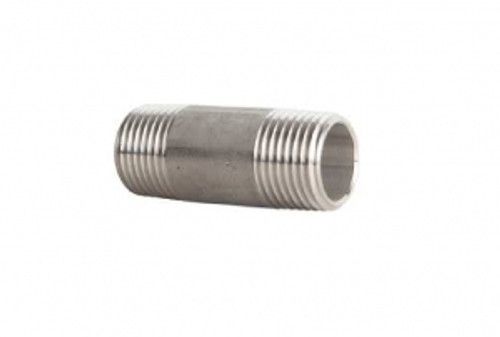 Nipple 2 x 4 Inch Stainless Steel (DS44NKP) (24SS304N) (375382)