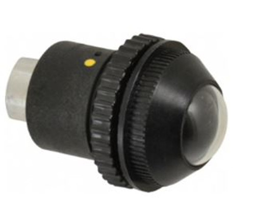 SS Rotowink Indicator Normal Black Actuated Yellow Port Thread 1/8" NPTF 1.22" Mounting Hole (Pro Air Panel)