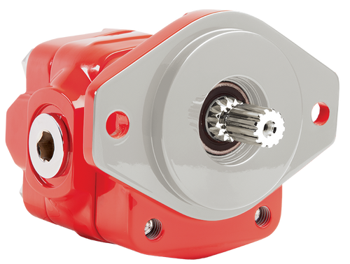MUN PK Series Hyd Pump 2.96 ci 7/8" 13 Spline Shaft SAE "B" Flange Straight Thread Ports Both Side and Rear Bi-Rotational
