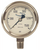DIX Stainless Liquid Filled Gauge Lower Mount 0-60 PSI 1/4 x 2 1/2"