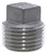 1/2 in. Threaded 150# 304 Stainless Steel Square Plug (IS4CTSPD) (12SS304PL)