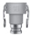 PTC CxA Long Reducer 3" x 2" (Female Coupler x Male Adapter) Stainless Steel (64263020)