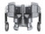 PTC CxASP 4" x 3" (Female Coupler w/ Pushrod x Male Adapter) Aluminum (87264030SP)