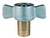 Wingstyle Female Coupler 1-1/2" Brass (12WF12-B)