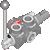 BRAND Brand 4-Way Directional Hyd Valve #12SAE Inlet/Outlet & #10SAE Work Open Center Lever Ball Friction