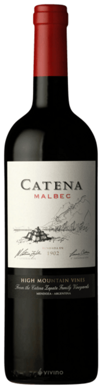 Catena Zapata High Mountain Vines Malbec Mendoza Argentina 2020