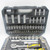 TOLSEN 94Piece Socket Set, 1/4 & 1/2inch Drive made from CrV. High quality socket set ideal for carrying around work sites and carrying in vehicles. Has a great range of sockets and features 72tooth ratchets.
