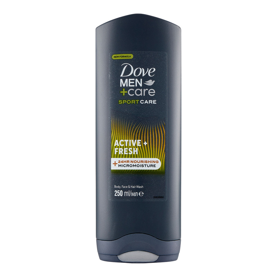 Men+care Sport Care Active + Fresh Body, Face & Hair Wash
