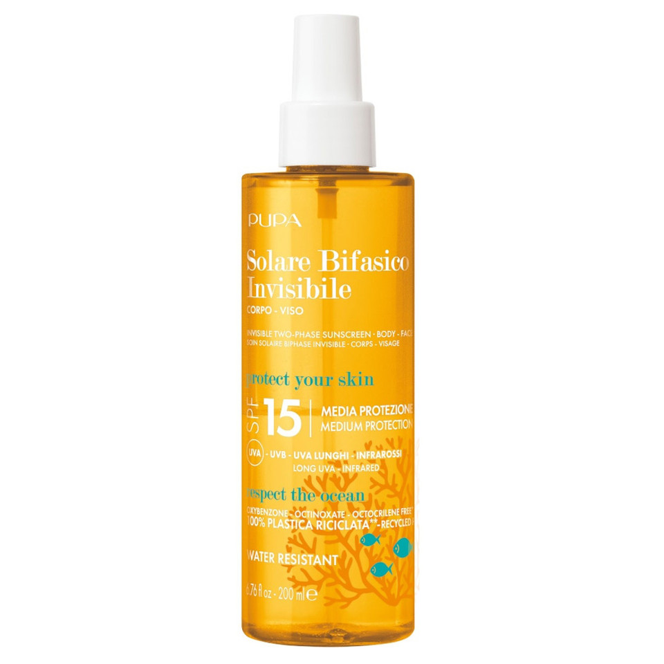 Bifasico Invisibile Corpo Viso Spf15 Spray