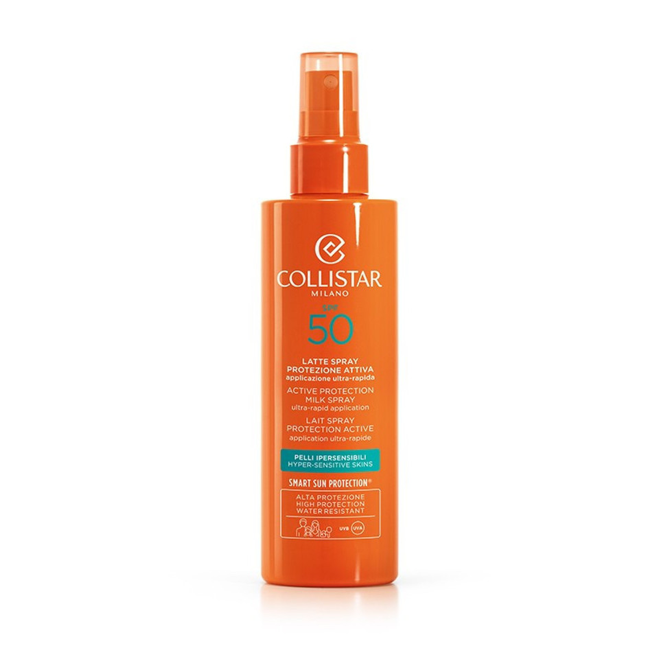 Collistar Latte Spray Protezione Attiva Spf 50 Per Pelli Sensibili