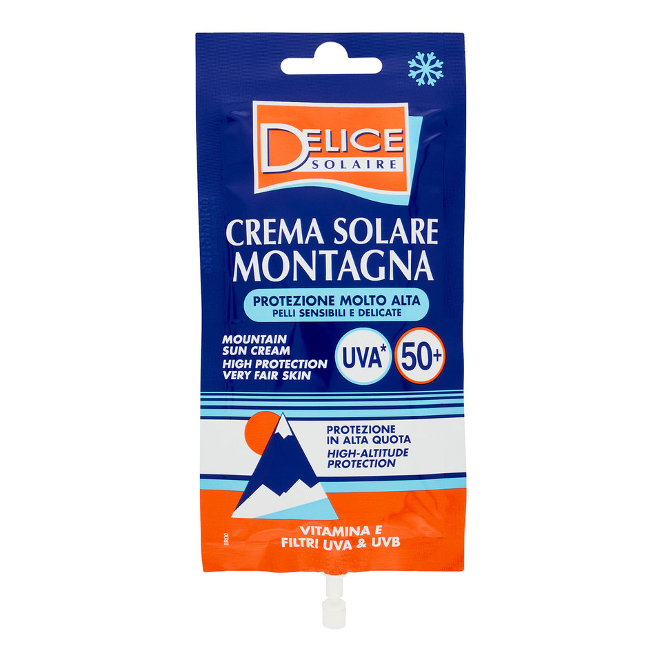 Crema Solare Montagna Protezione Molto Alta Pelli Sensibili E Delicate 50+