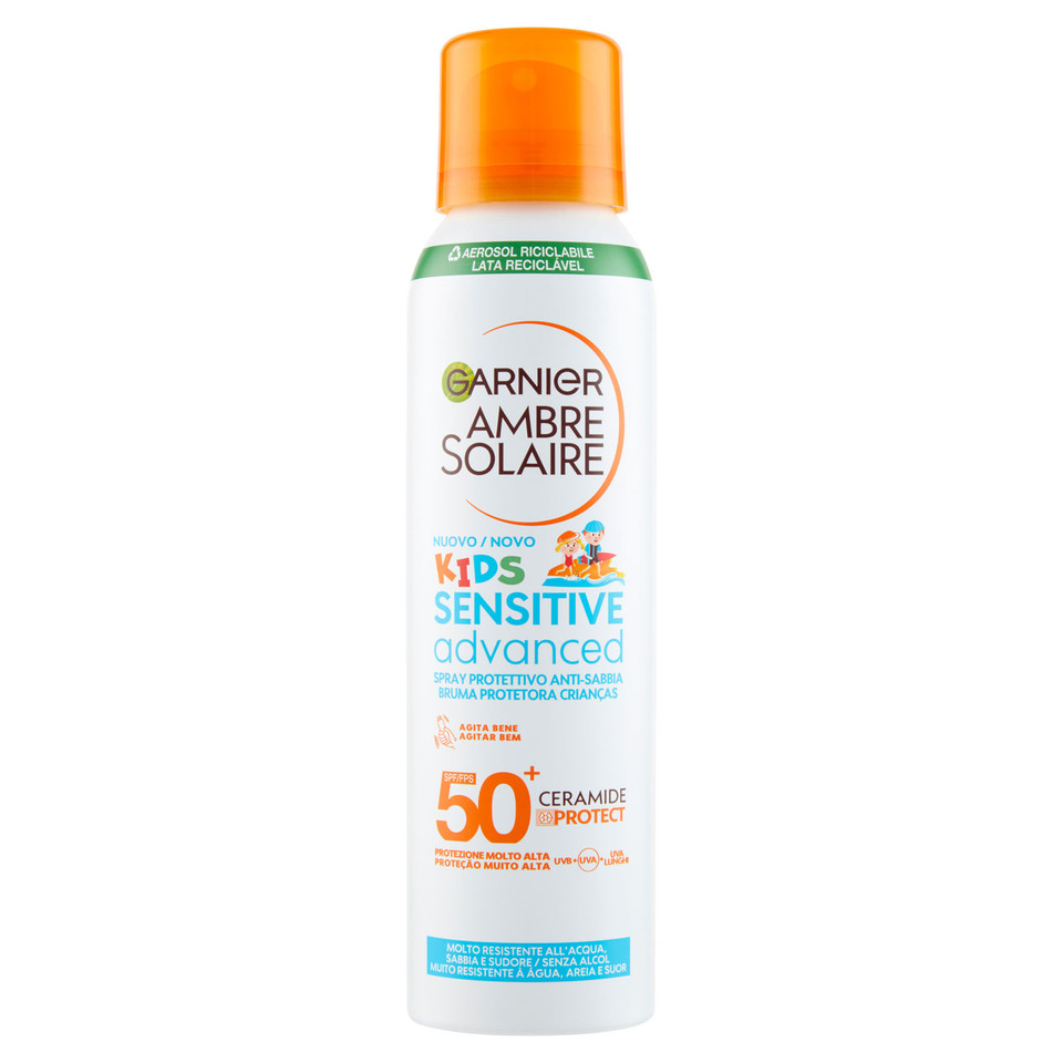 Ambre Solaire Advanced Sensitive Ceramide Protect Spray Aerosol Anti-sabbia