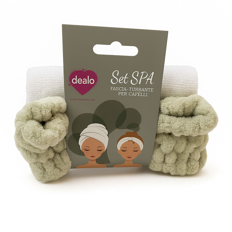 Turbante + Fascia Capelli Set Spa