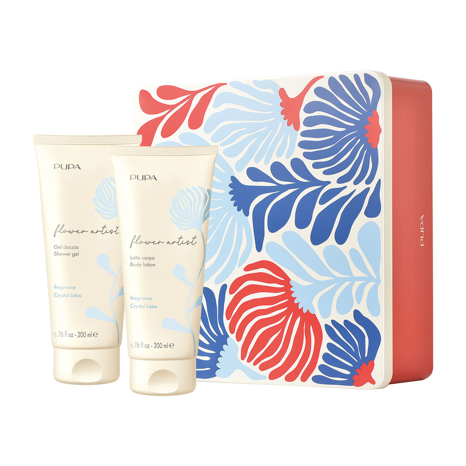 Flower Artist Kit  Latte Doccia 200 Ml + Latte Corpo 200 Ml Crystal Lotus